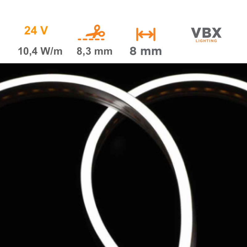 Neon LED Flex VBX Costa 6mm 24V